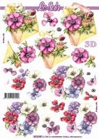 3D Bogen - Blumen