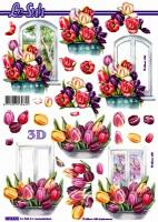 3D Bogen - Blumen