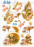 3D Bogen - Musikinstrumente